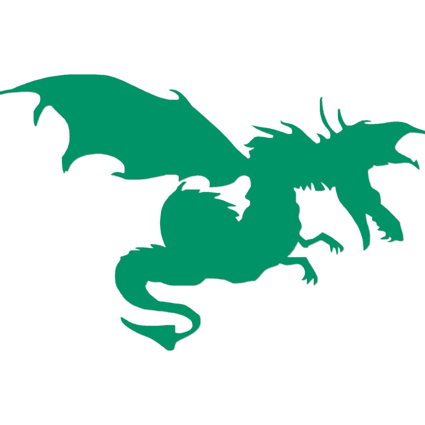 Dragon Reptile Fantasy - Decal Sticker - Multiple Color & Sizes